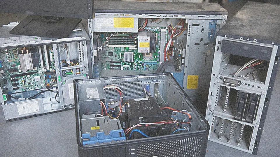 Older desktop computers being maintained by Wirehead Repair